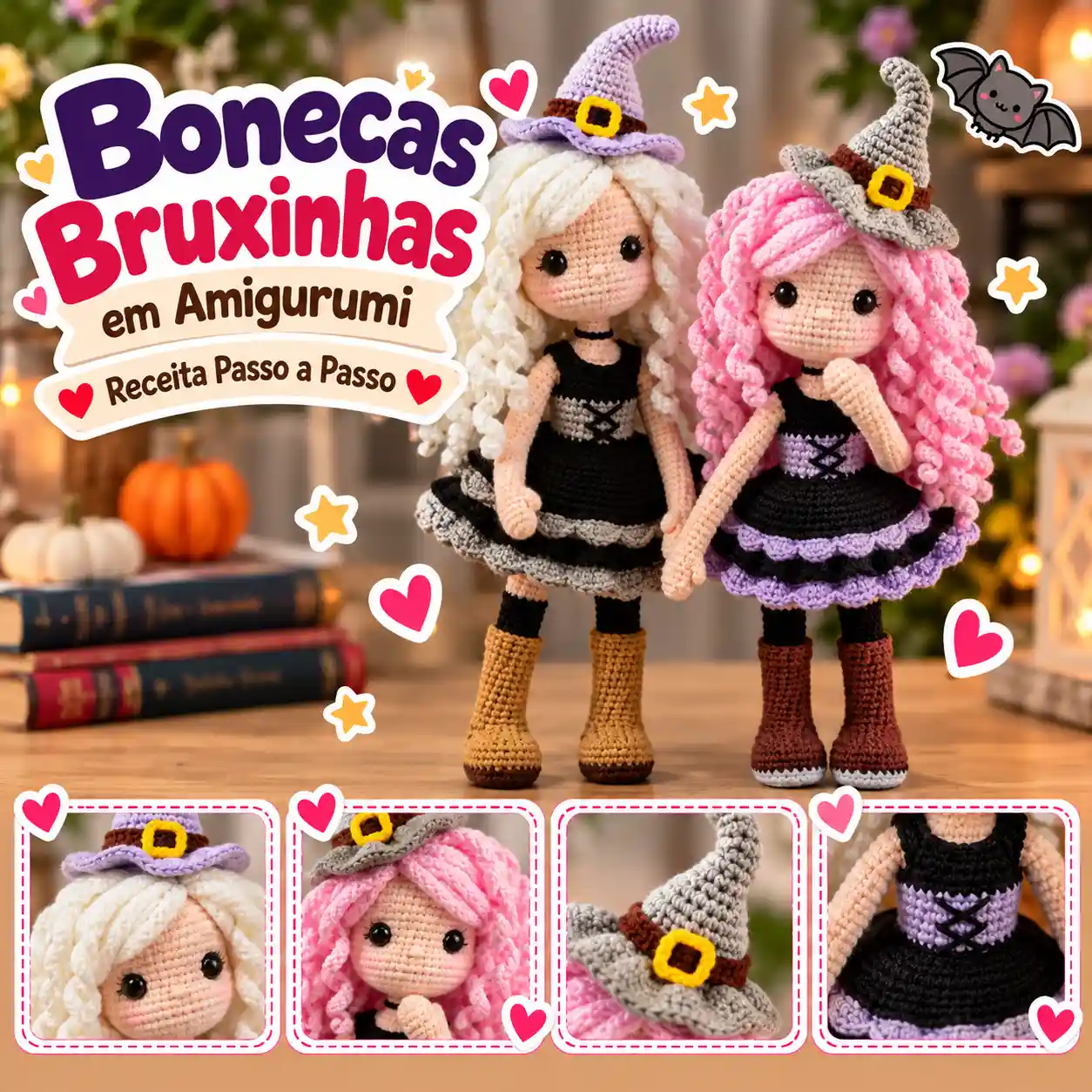🧙♀️🧶 Boneca Bruxa – Receita Passo a Passo